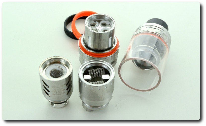 Des résistances jusqu'à 8 coils pour cet atomiseur TFV8 de chez Smok