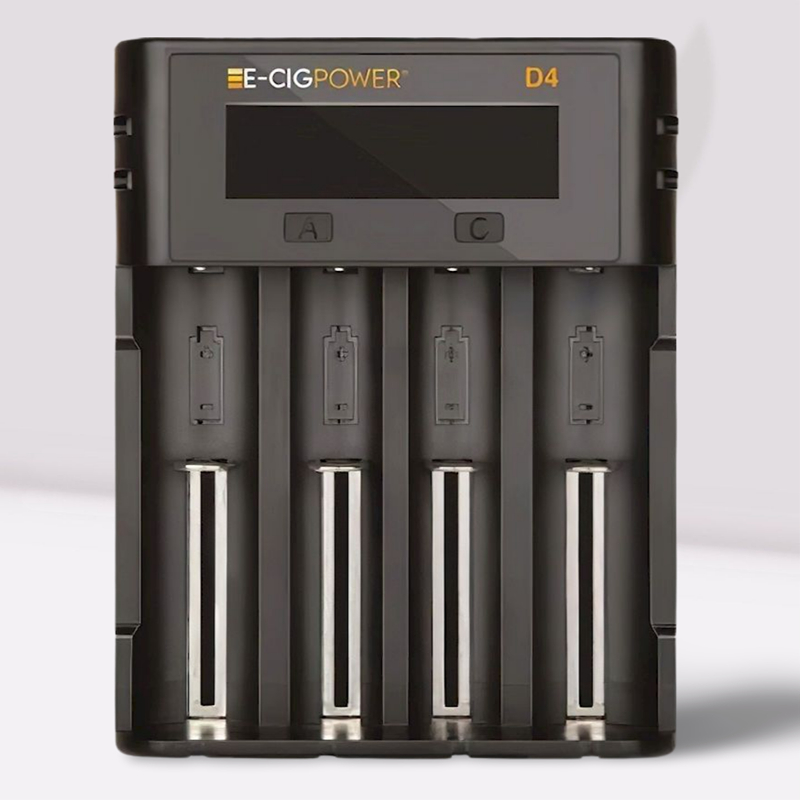 E-Cig Power - Intelligent Charger USB-C LCD Li-on Battery