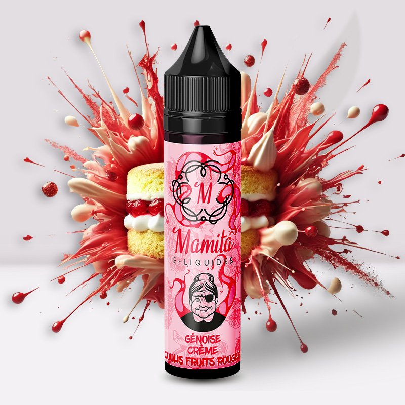 Génoise Crème Coulis Fruits Rouges 50ml - Mamita
