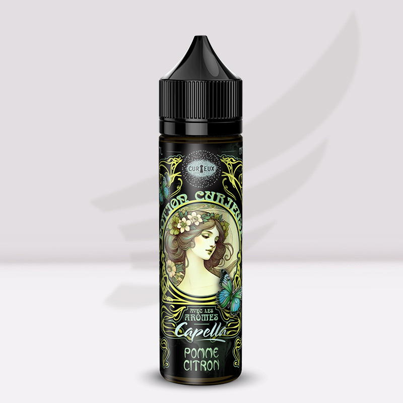 Pomme Citron 50ml - Potions Curieuses Curieux E-liquides