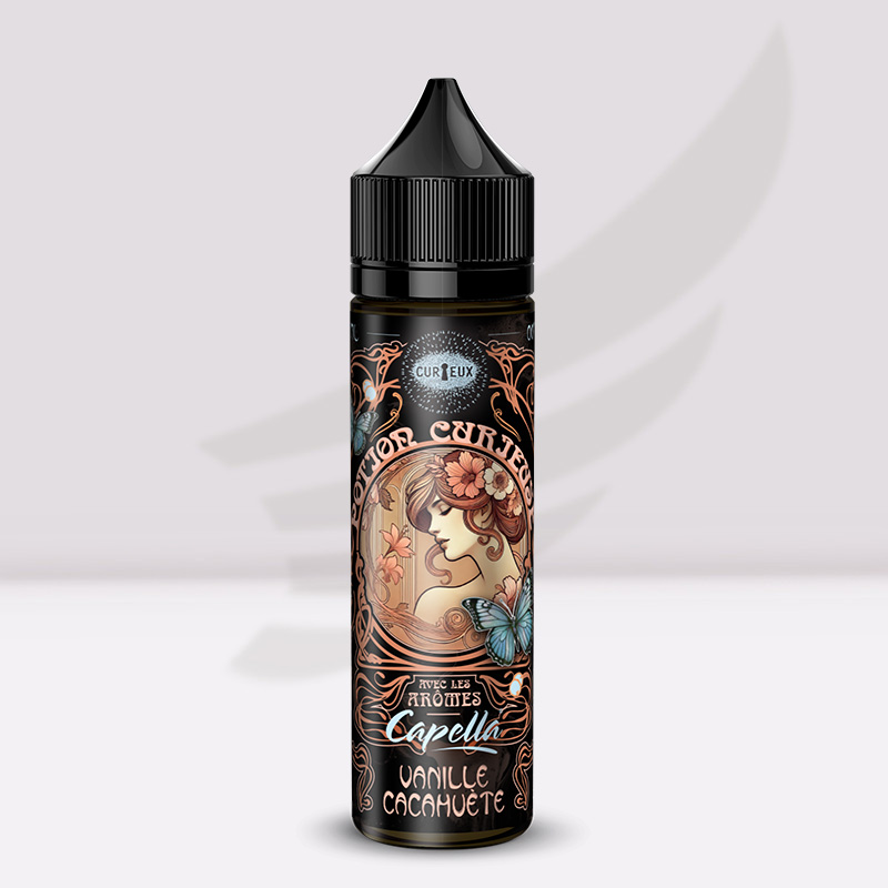Vanille Cacahuète 50ml - Potions Curieuses Curieux E-liquides