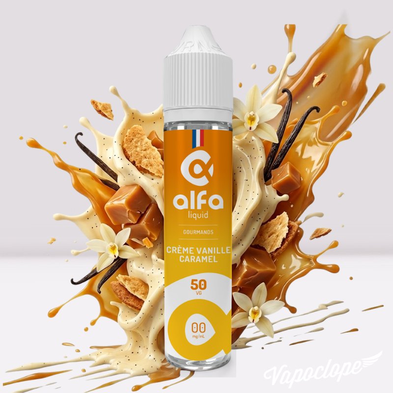 Crème Vanille Caramel - 50ml - Alfaliquid Alfaliquid
