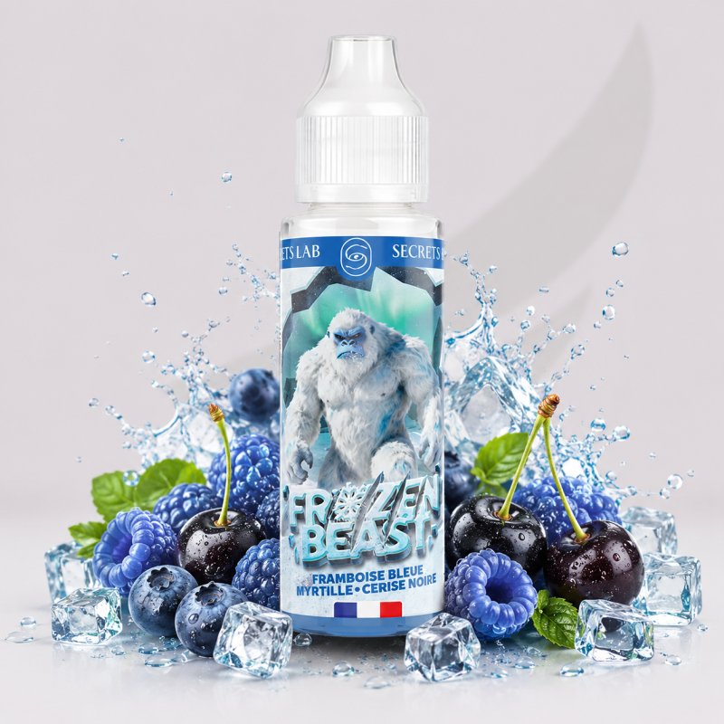 Framboise Bleue Myrtille Cerise Noire 50ml - Frozen Beast - Secret's LAb Secret's LAb