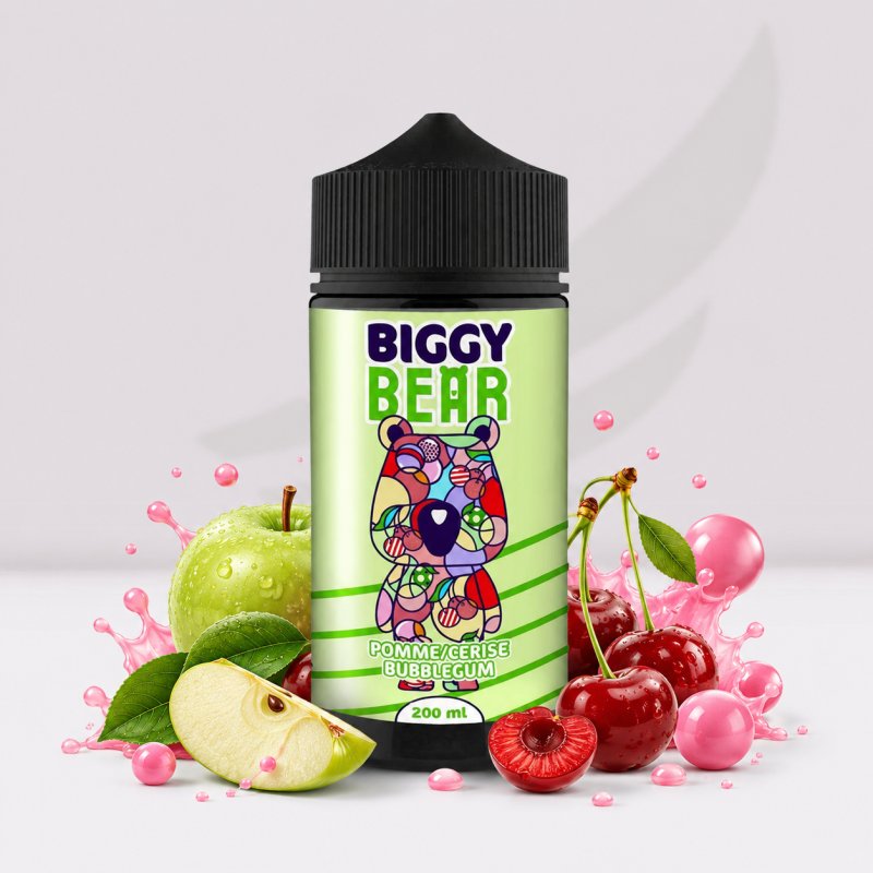 Pomme Cerise Bubble Gum - 200ml - Biggy Bear Secret's LAb