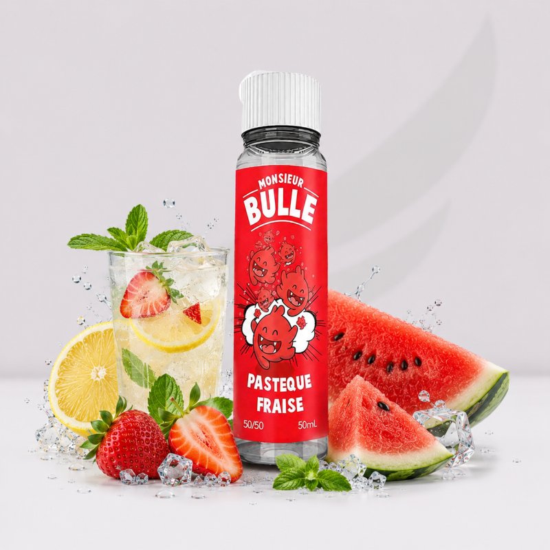 Limonade Pastèque Fraise 50ml Monsieur Bulle Liquideo view 3