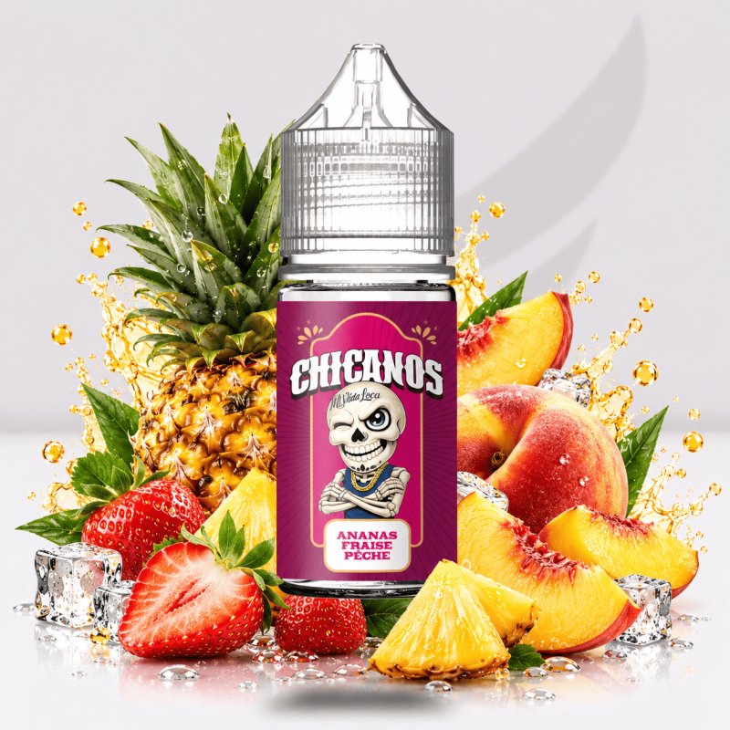 Arôme Ananas Fraise Pêche - 30ml - Chicanos Chicanos