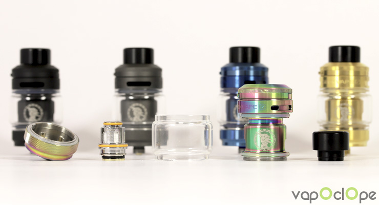 Le clearomiseur Z Sub-Ohm SE démonté de chez Geek Vape