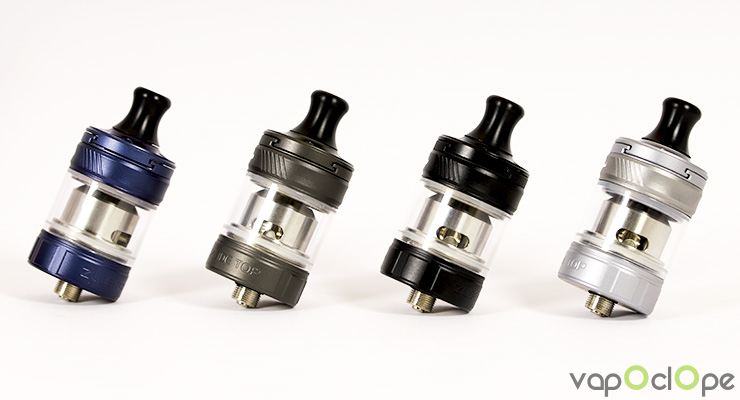 Les différents coloris du clearomiseur Zlide Top de chez Innokin