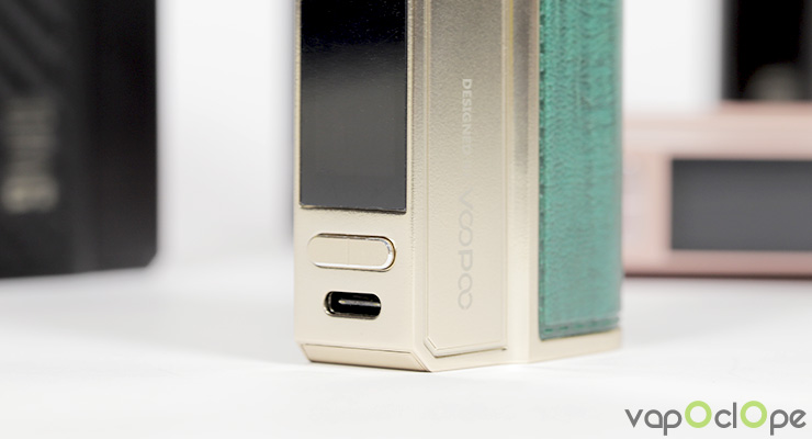 Le port USB-C du pod kit Drag E60 de chez Voopoo
