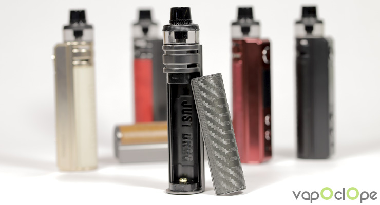 L'ouverture pour l'accu du kit Drag H80s de chez Voopoo