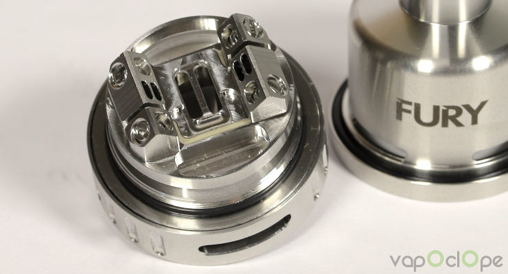 Atomiseur Fury RTA Rage Mods tank plateau