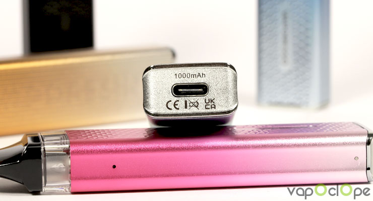Le port USB-C du kit XROS 3 Mini de chez Vaporesso