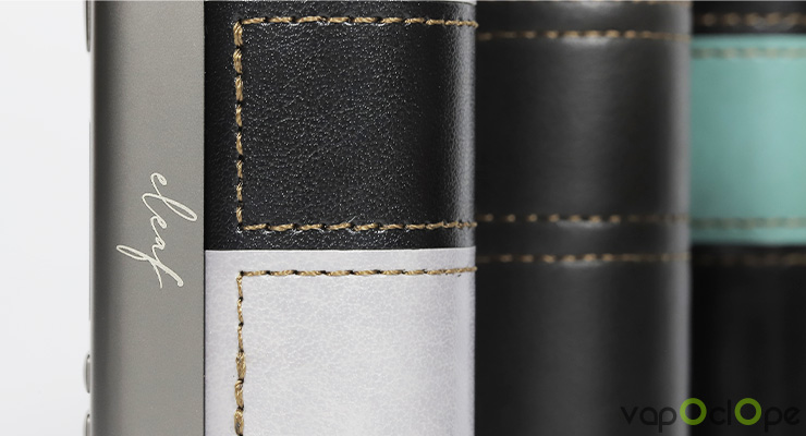 La finition style couture de la box iStick Power Mono de chez Eleaf