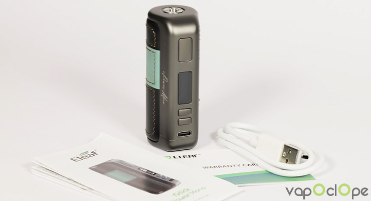 Le contenu du kit de la box iStick Power Mono de chez Eleaf
