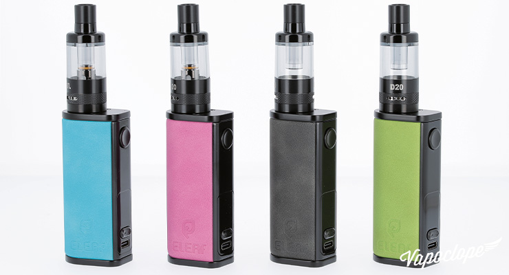 Les différents coloris du kit iStick de chez Eleaf