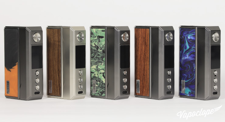 Les différentes déclinaisons de la box Drag 4 de chez Voopoo