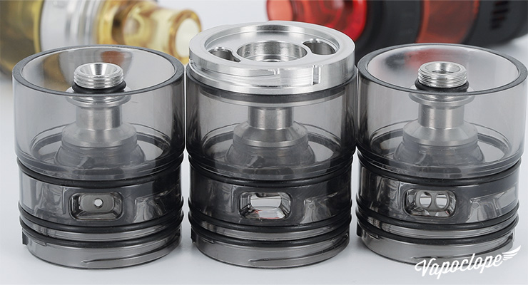 Les 3 types d'airflows de l'atomiseur Requiem RTA de chez Vandy Vape