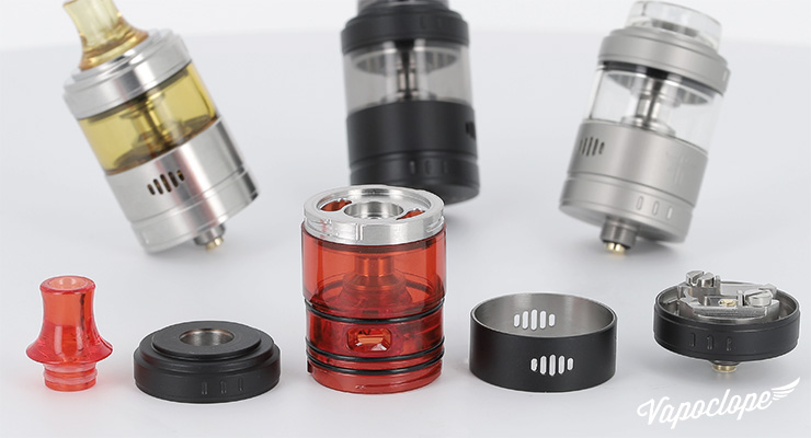 L'atomiseur Requiem RTA de chez Vandy Vape démonté