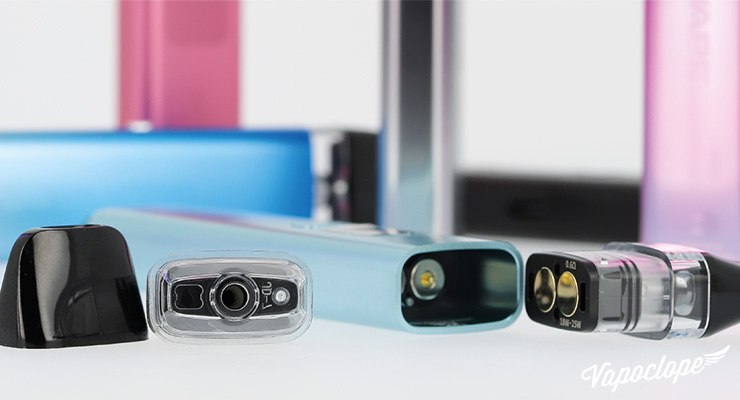 La cartouche aimanté et son orifice de remplissage du Pod Wenax Q de chez Geek Vape