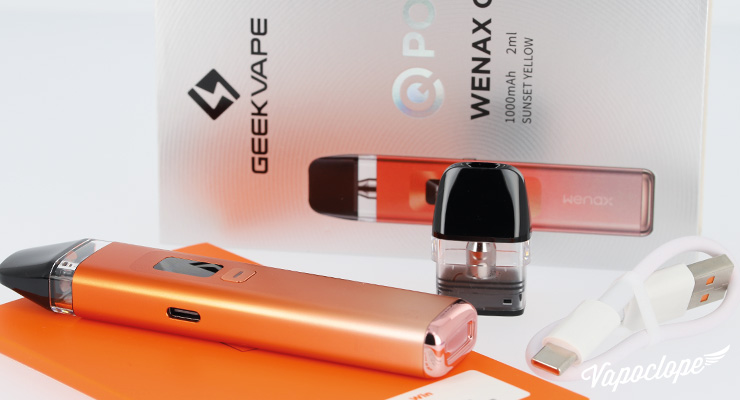 Le contenu du kit du Pod Wenax Q de chez Geek Vape
