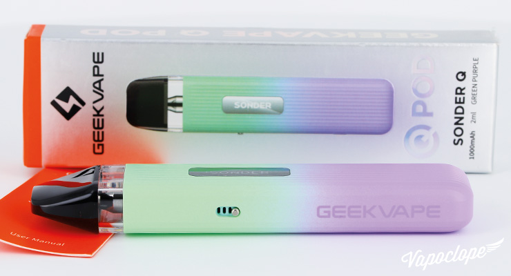 Le contenu du kit du Pod Sonder Q de chez Geek Vape