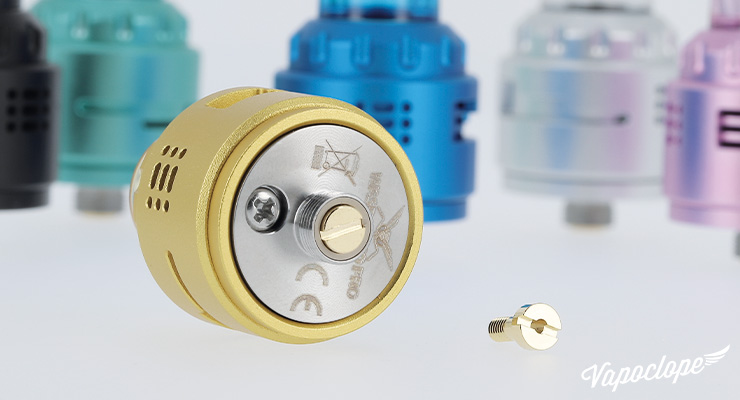 Le différentes connectiques du Wasp Nano RDA Pro de chez Oumier