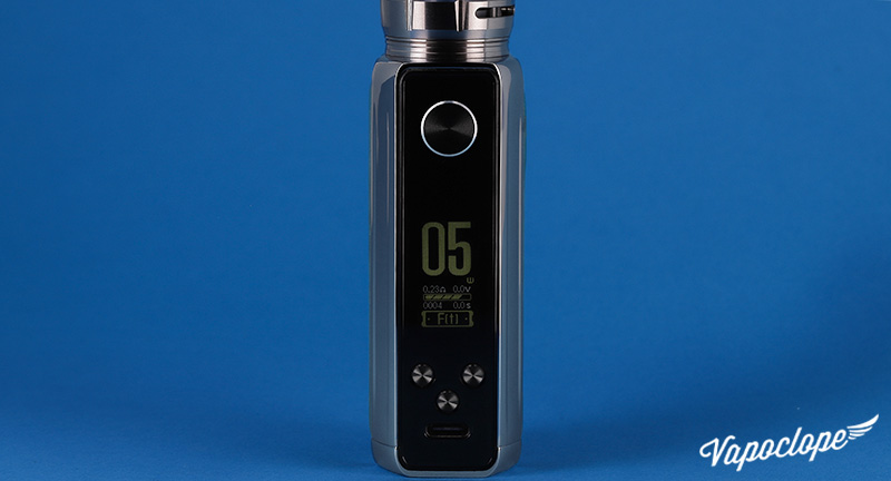 L'écran led de la Target 80 iTank 2 de chez Vaporesso