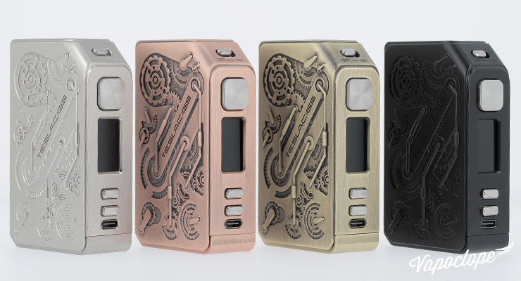 Les différents coloris de la Box Punk II 220W de chez Teslacigs