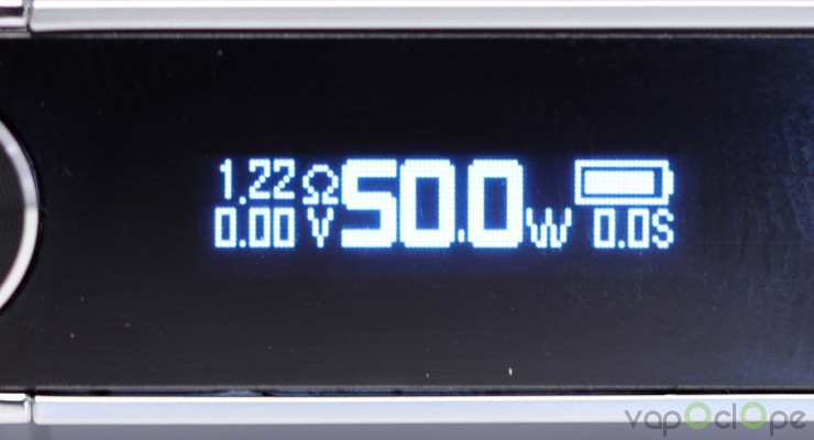 L'écran du kit coolfire Z50