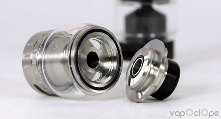 Ouverture top cap eliquide