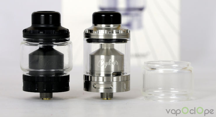 Les 2 types de pyrex du Cyber RTA