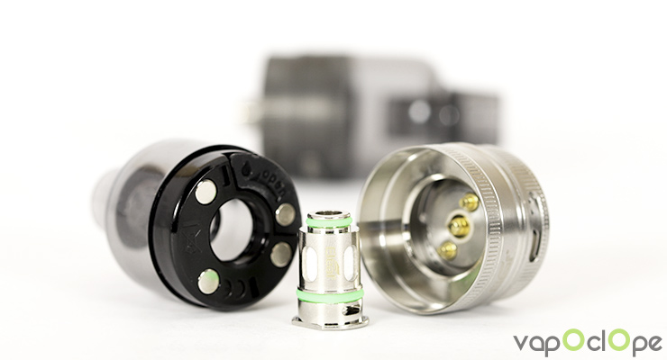 Le changement de résistance du clearomiseur GTL Pod Tank de chez Eleaf