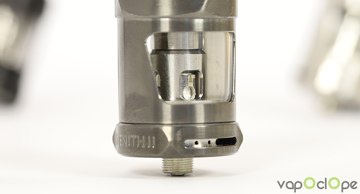 L'airflow réglable du clearomiseur Zenith 2 de chez Innokin