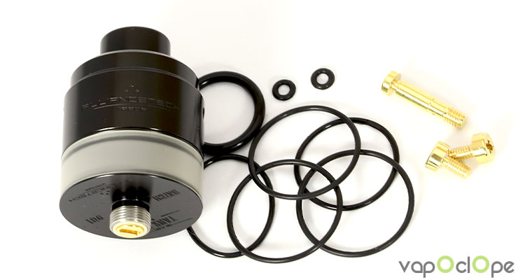 Le contenu du kit de l'atomiseur FLave Tank RS de chez AllianceTech