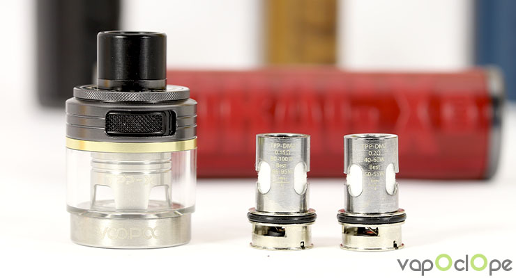 Les résistances fournies du kit Drag X Pro de chez Voopoo