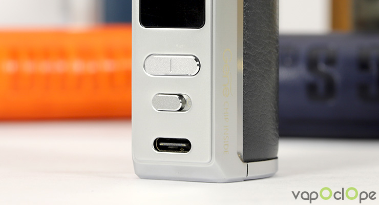 Le port USB-C du kit Drag S Pro de chez Voopoo