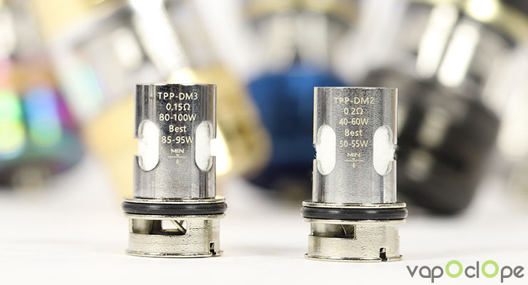 Les résistances du clearomiseur TTP-X Pod Tank de chez Voopoo