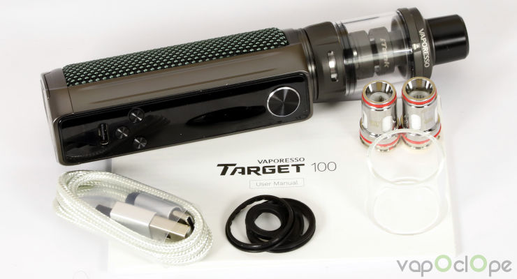 Contenu du Kit Target 100 iTank Vaporesso