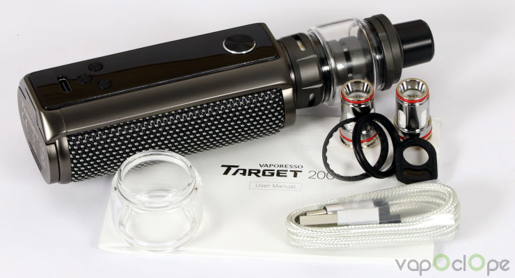 Contenu du Kit Target 200 iTank Vaporesso