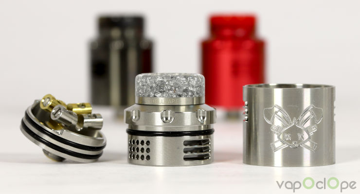 L'airflow en détails du Drippper Dead Rabbit de chez Hell Vape