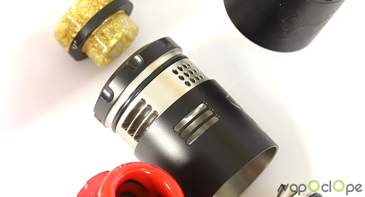 L'airflow réglable du Drippper Dead Rabbit de chez Hell Vape