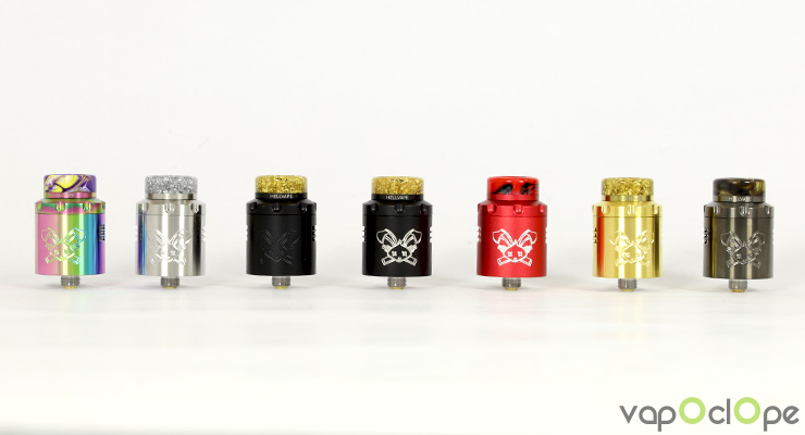 Les différents coloris du Drippper Dead Rabbit de chez Hell Vape