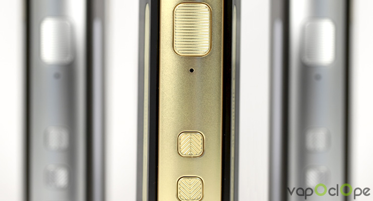 Les boutons de la box Kriemhild 80 de chez Vapefly