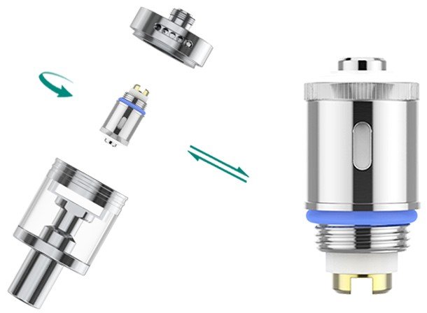 Remplacement de la résistance atomiseur GS Tank eLeaf