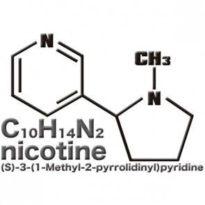 la molécule de nicotine