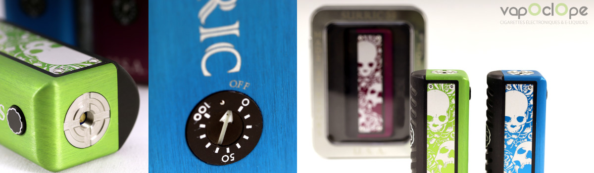 Détail de la box Surric XS Surric Vapes