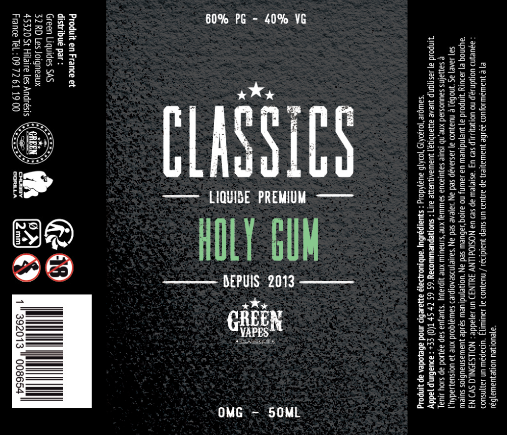 Prêt à booster Holy Gum Green Vapes Etiquette-HolyGum-Classics-Green-Vapes.png