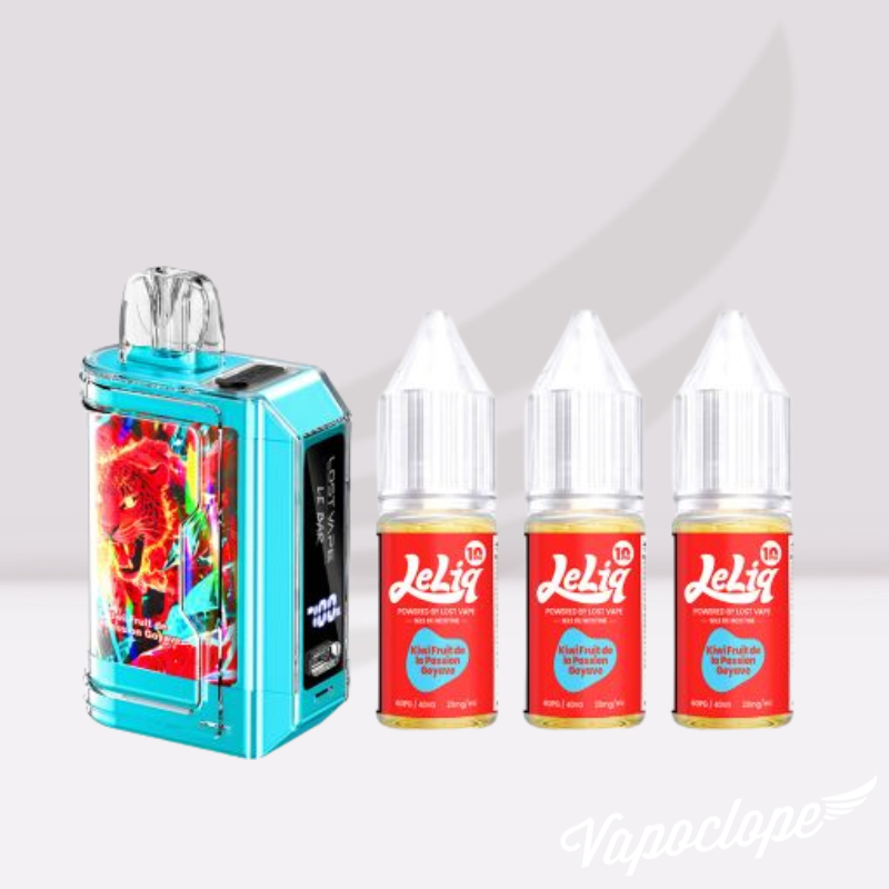 Kit puff 45K Kiwi Fruit de la Passion Goyave - Le Bar 