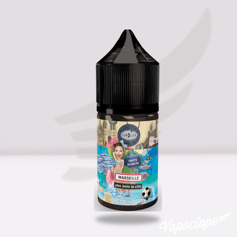Arôme Marseille, Plus Belle La Ville - 30ml - Curieux e-liquide Curieux E-liquides