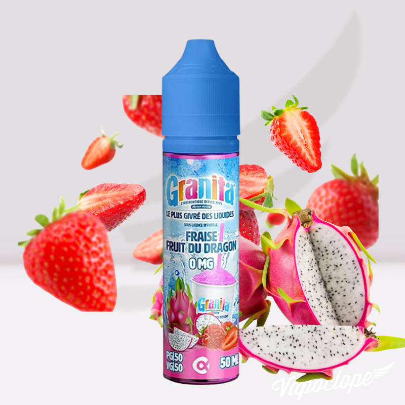 Fraise Fruit du dragon - 50ml - Granita - Alfaliquid Alfaliquid